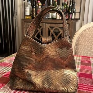 Pre loved snakeskin small hand bag